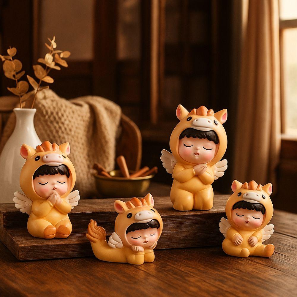 Creative Style Horse Baby Figurine Traditional Mini Snake Ornament  Spring Festival