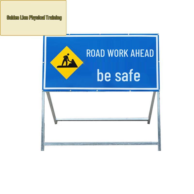 Solar Powered Construction Warning & Guide Sign