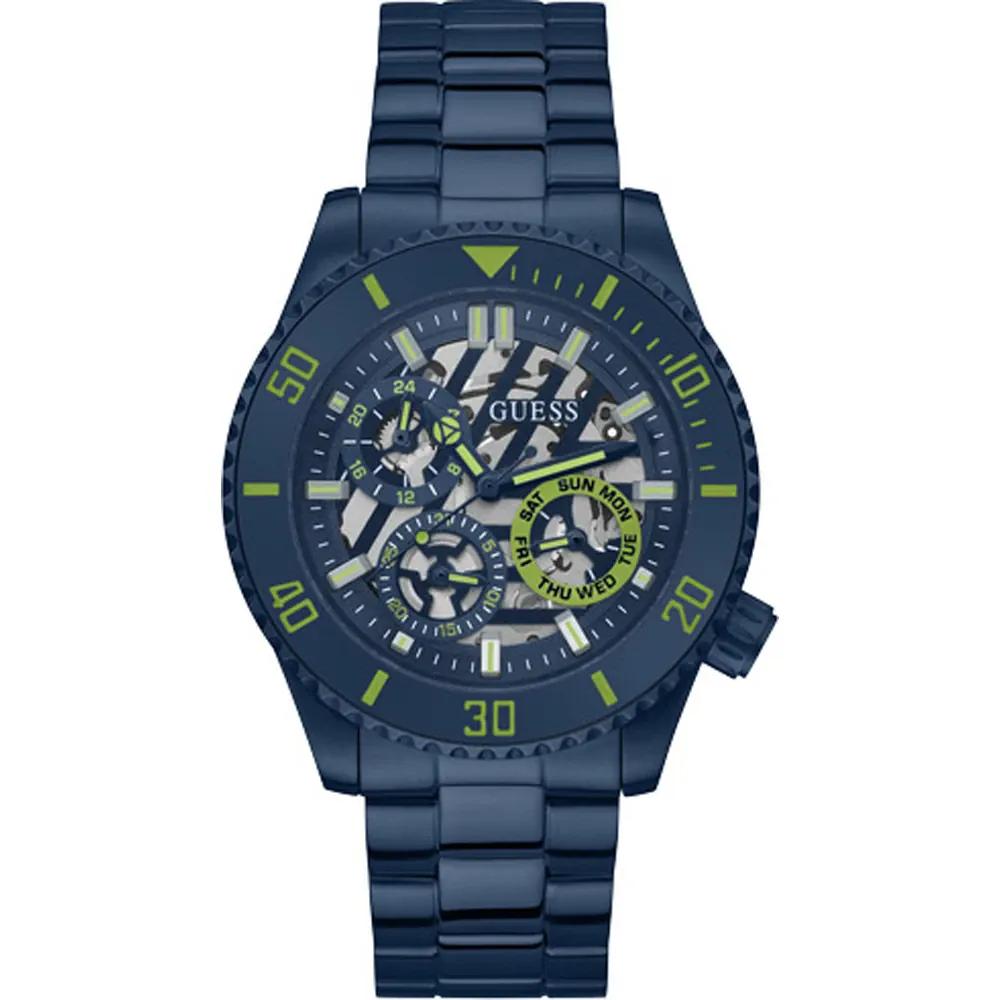 GUESS Axle Blue Stainless Steel Men s Quartz GW0488G4 синий