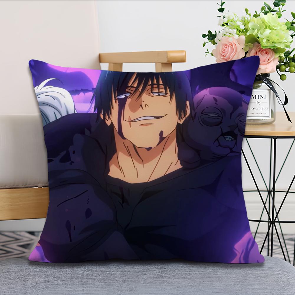 Toji Anime Jujutsu Kaisen F-Fushiguro  Pillow Case Fan Style Square Home Decor Cushion Cover Design Printed