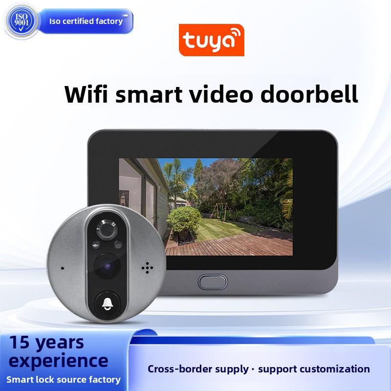 QR-039 1080P HD Wireless Visual Intercom Doorbell with 160 Wide-angle Lens Two-way Audio Wi-Fi Connectivity Night Vision