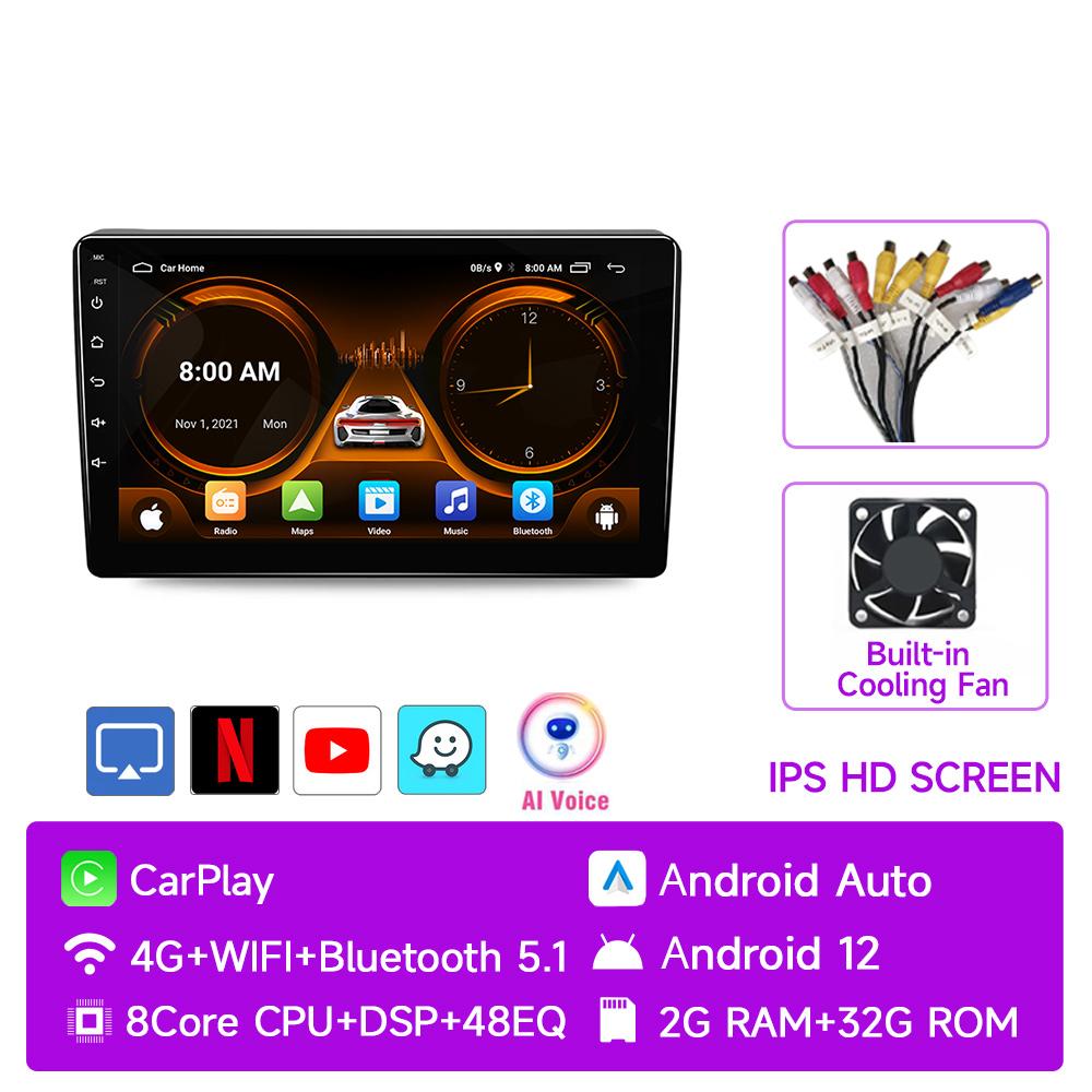 JIUYIN Car Radio For Citroen Berlingo B9 Peugeot Partner 2008 - 2019  Wireless CarPlay Android Auto Car Intelligent Systems 2din