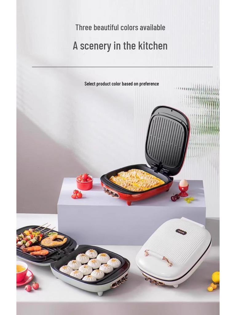 Mondamengda Multifunctional Electric Griddle & Pancake Maker, Double-Sided Non-Stick Frying and Baking Pan