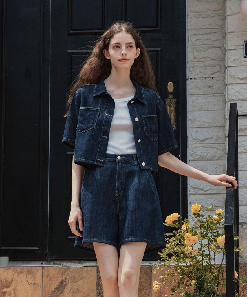 ZEROSTREET Summer Denim Short Sleeve Shirt / Indigo