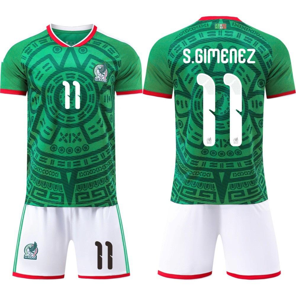2627 Weltmeisterschaft Mexiko Heimtrikot Nr.. 4 9 Raul Nein. 11 Kinderanzug neues grenzüberschreitendes Fußballtrikot