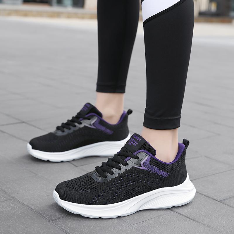 Ladies Shoes Sneakers for Women Womens Summer Sneakers Comfortable Non Slip Soft Lightweight Running Flats Fashion Round Toe