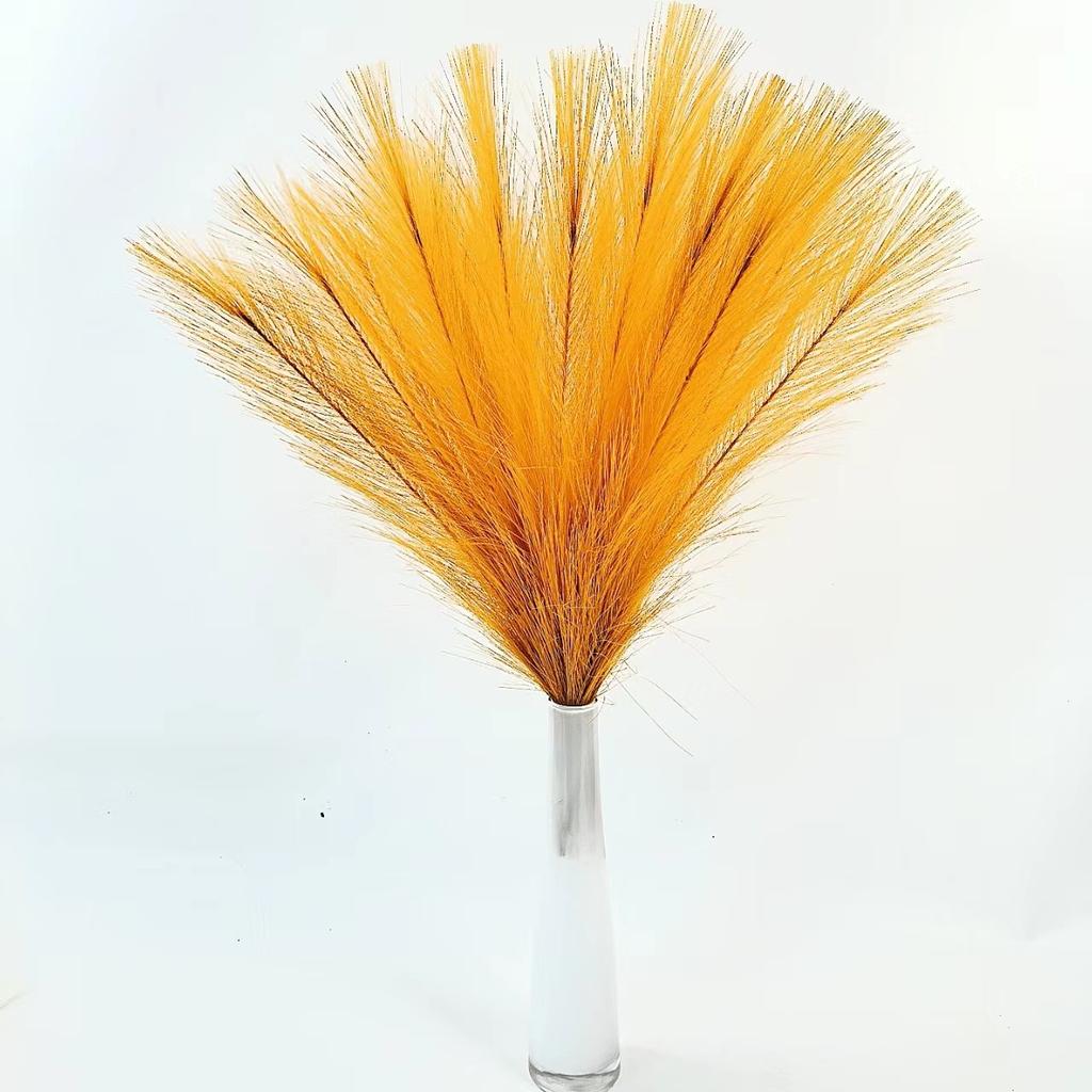 6PCS Artificial Pampas Grass Decor Flowers Fake Plant Reed for DIY Floral Table Arrange Flower Wedding Home Christmas Decoration