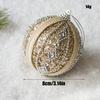2025 Champagne Foam Christmas Tree Ornaments - 10cm and 8cm Balls, New Ins Style