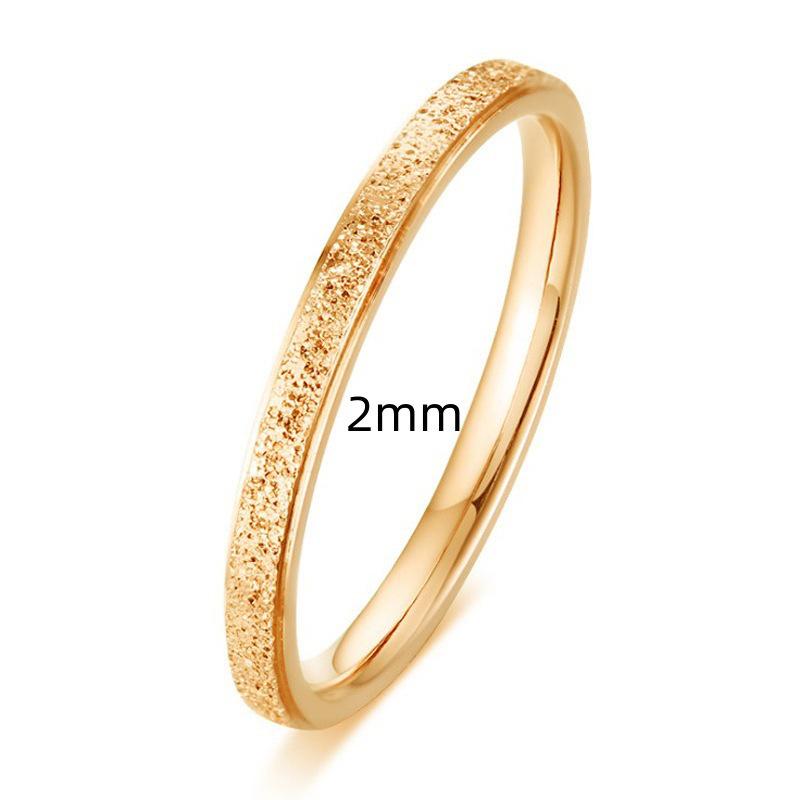 Stainless Steel Double/Single Row Diamond Minimalist Couple Rings - Cartier Style