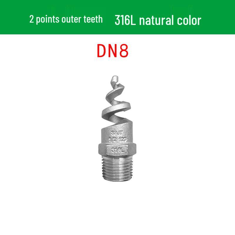 Stainless Steel Anti-Clog Spiral Spray Nozzle for Cooling Tower & Fire Protection