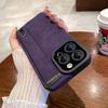 The Suede Leather Wristband Is Suitable for Apple 13promax Phone Case Stand, Iphone14 Full Bag 12 Anti-drop Leather Case