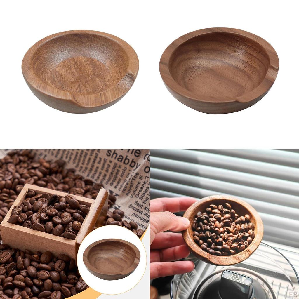Solid Wood Coffee Bean Measuring Cup for Lovers Tea Leaf Scoop Vessel
