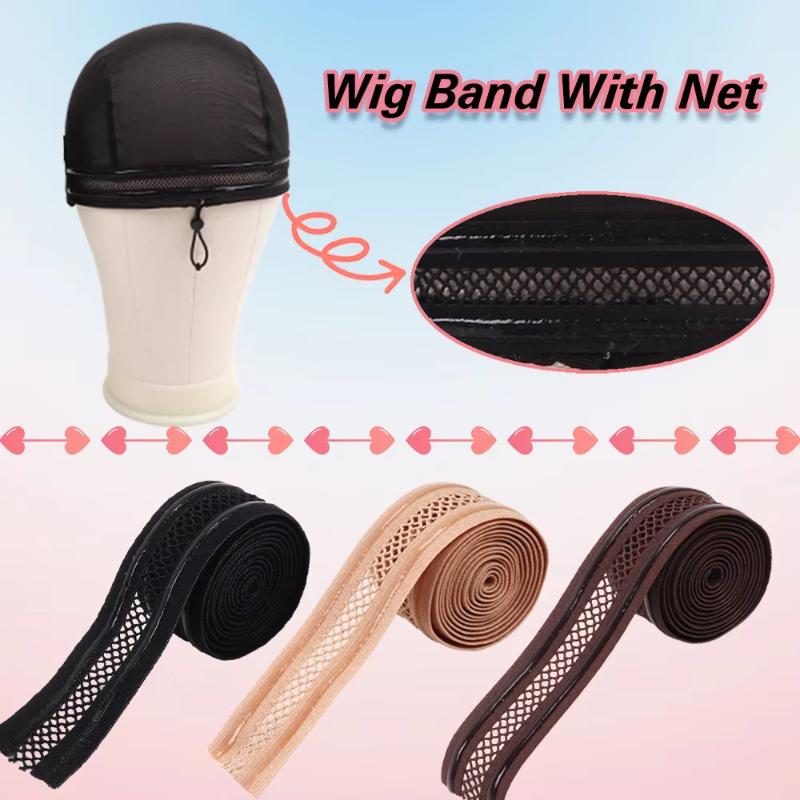 1Yards Silicone Anti Slip Mesh Elastic Band Wig Making Supplies Non-Slip Gripper Elastic For Wig Sewing Stretchable Horizontally