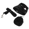 Dog Harness and Leash Escape Proof Adjustable Breathable Comfortable Cat Walking Jackets for Small Dogs Black M