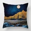 Nordic Mountain Moon Metal Painting Pillowcase Living Room Sofa Decoration Cushion Cover Home Decoration Cushion Cover