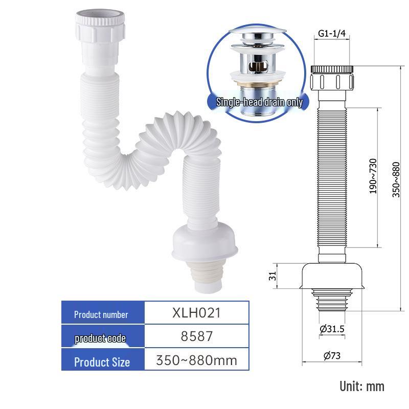 CE Certified Stainless Steel Pop-up Bathroom Washbasin Drain