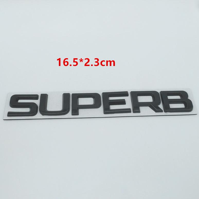BATL9 1pc Metal for SKODA Octavia Superb RAPID FABIA KAMIQ KODIAQ YETI Car Emblem Letter Badge Rear Tail Trunk Sticker Decal for SKODA