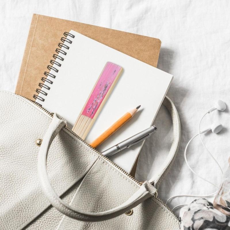 Blumen Handfaltfächer Handgehaltener Seiden-Bambusfächer mit Quasten Hohlgebohrter Handfaltfächer für Tanz Hochzeitsdekorationen