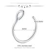 Clip On Fake Nose Ring 316L Stainless Steel Nose Stud Hoop Non Piercing Body Jewelry Nose Clip Non Piercing Nose Ring for Women