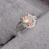 Blue Zircon Open Index Finger Ring: Simple European & American Style for Women