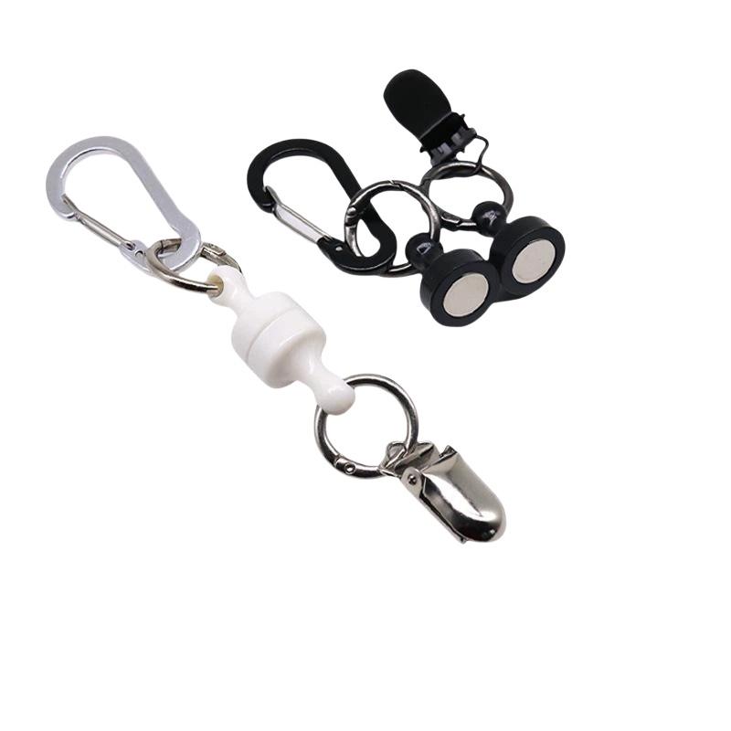 Golf Magnetic Putter Keeper Cover Holder Anti-Lost Waist Clip Golf Ball Towel Glove Hanger Gripper Hook Rounding Gift Accessorie