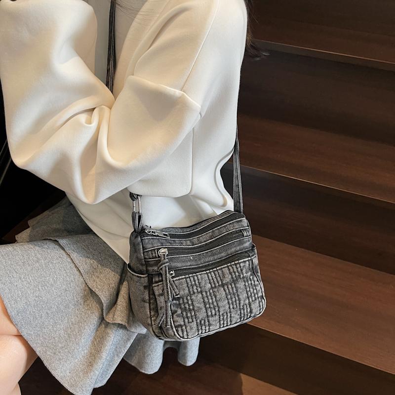 Denim Small Square Bag Women Shoulder Bag