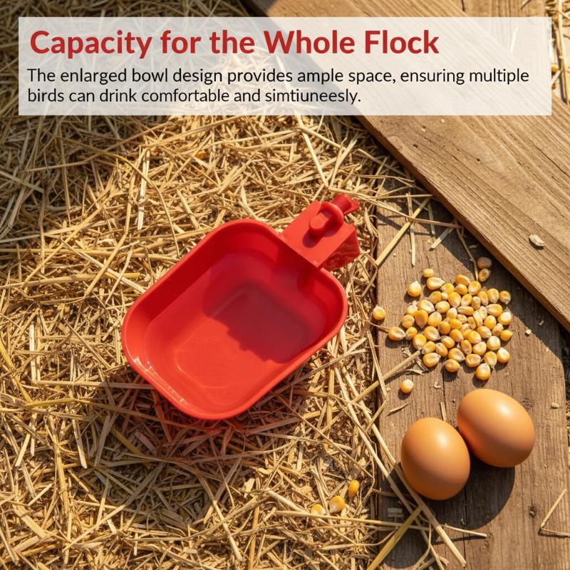 Automatic Poultry Drinking Bowls Square Enlarged Thicken Drinking Bowl for Cat Dog Chicken Duck Thread chicken feeder