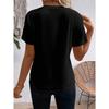 Summer New Solid Color Round Neck Short-sleeved Loose T-shirt Shirt Vest for Women