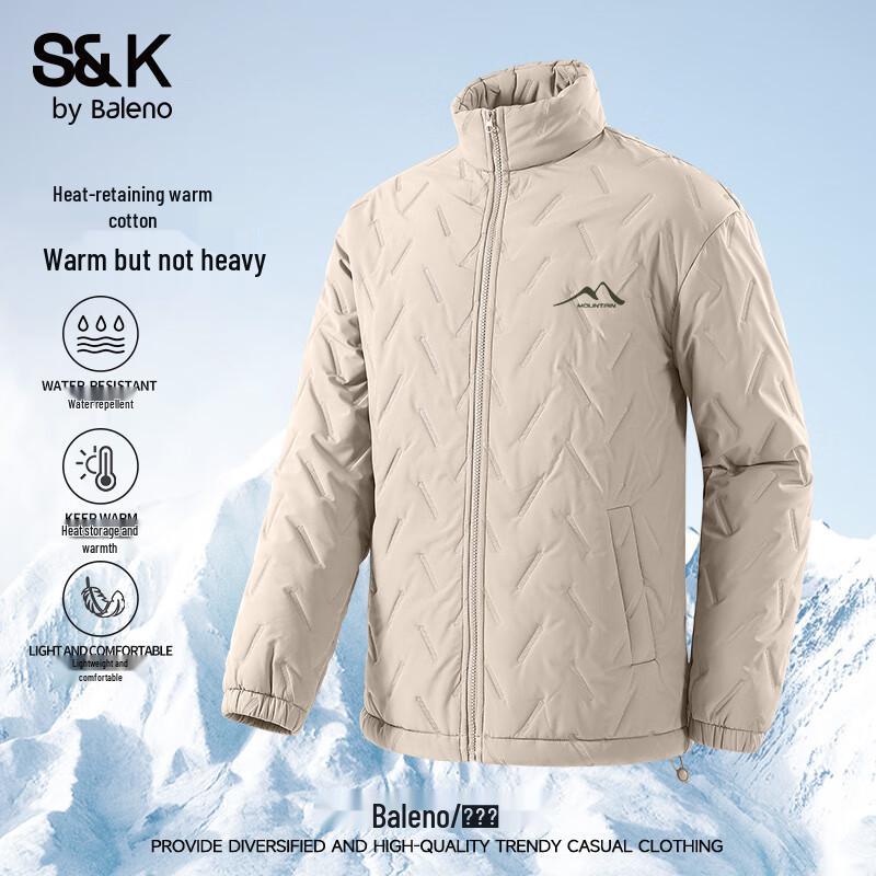 Baleno Herren S&K Stehkragen Gepolsterte Winterjacke