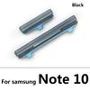 SIde Volume Button + Power ON / OFF Buttton Key Set Replacement Part For Samsung Note 9 10 Plus