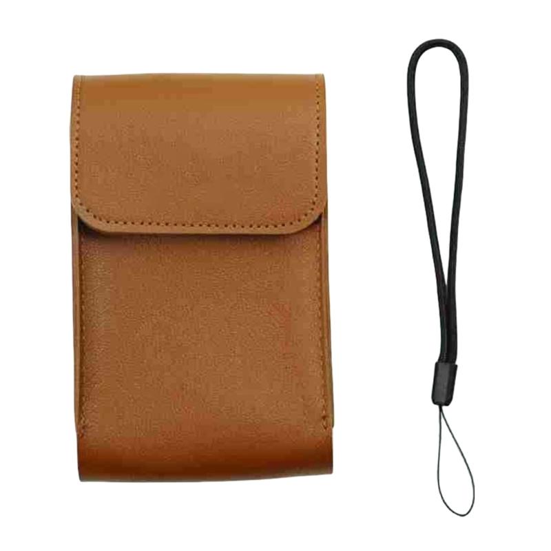 

Portable Protective Storage Case Pouch Shockproof Organizers Bag for RG34XX Handheld Console Water Resistant PU Leather 1 коричневый