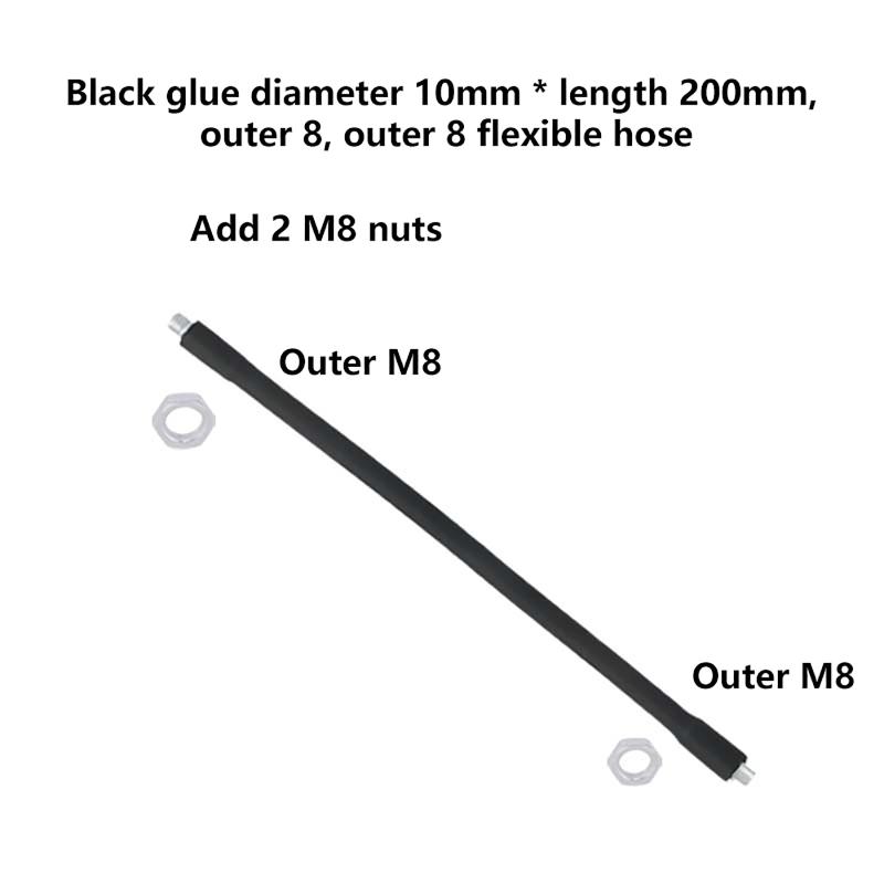 

Metal Gooseneck Hose Positioning Tube M8 M10 200mm 300mm Flexible Snake Arm for Table Lamp Stand Support