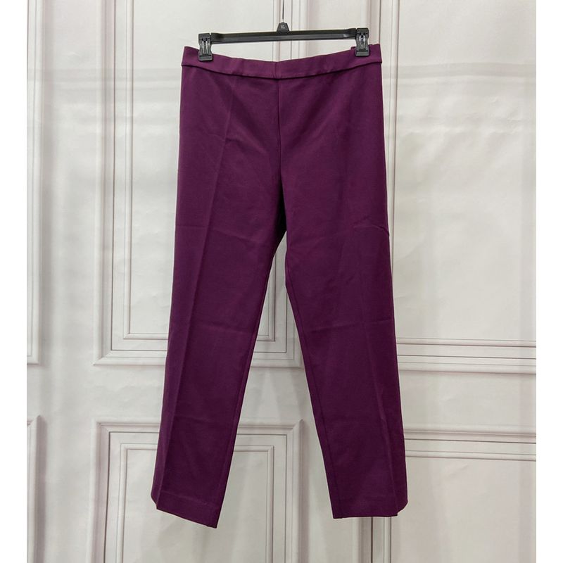 

Foreign Trade Original Last Order Ins High Waist Large Sizes Availiable Straight Pants Burgundy 3X