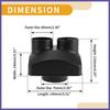 Car Warm Air Vent Outlet Warm Air Ducting Vent Outlet Cover 75mm 60mm 1 Pc New
