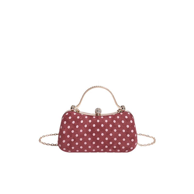 Casual, Versatile, Fashionable and Simple Hand-held Commuter Bag, Niche Fashion Polka Dot Single-shoulder Crossbody Bag