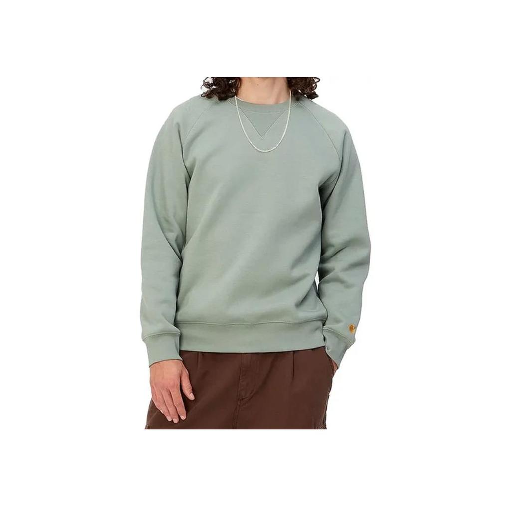 Carhartt WIP Chase Sweatshirt Solid Fit Crew Neck Men Sweatshirt Green I026383-1R1-XX