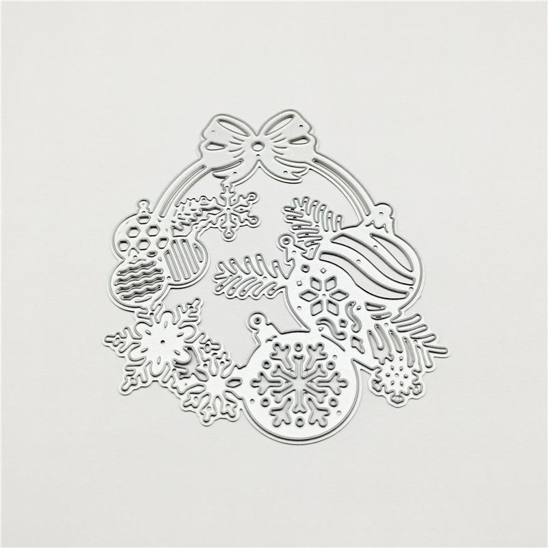DIY christmas snowflake hanging fruit combination Metal Embossed carbon steel knife die cutting paper die etching cutting knife die