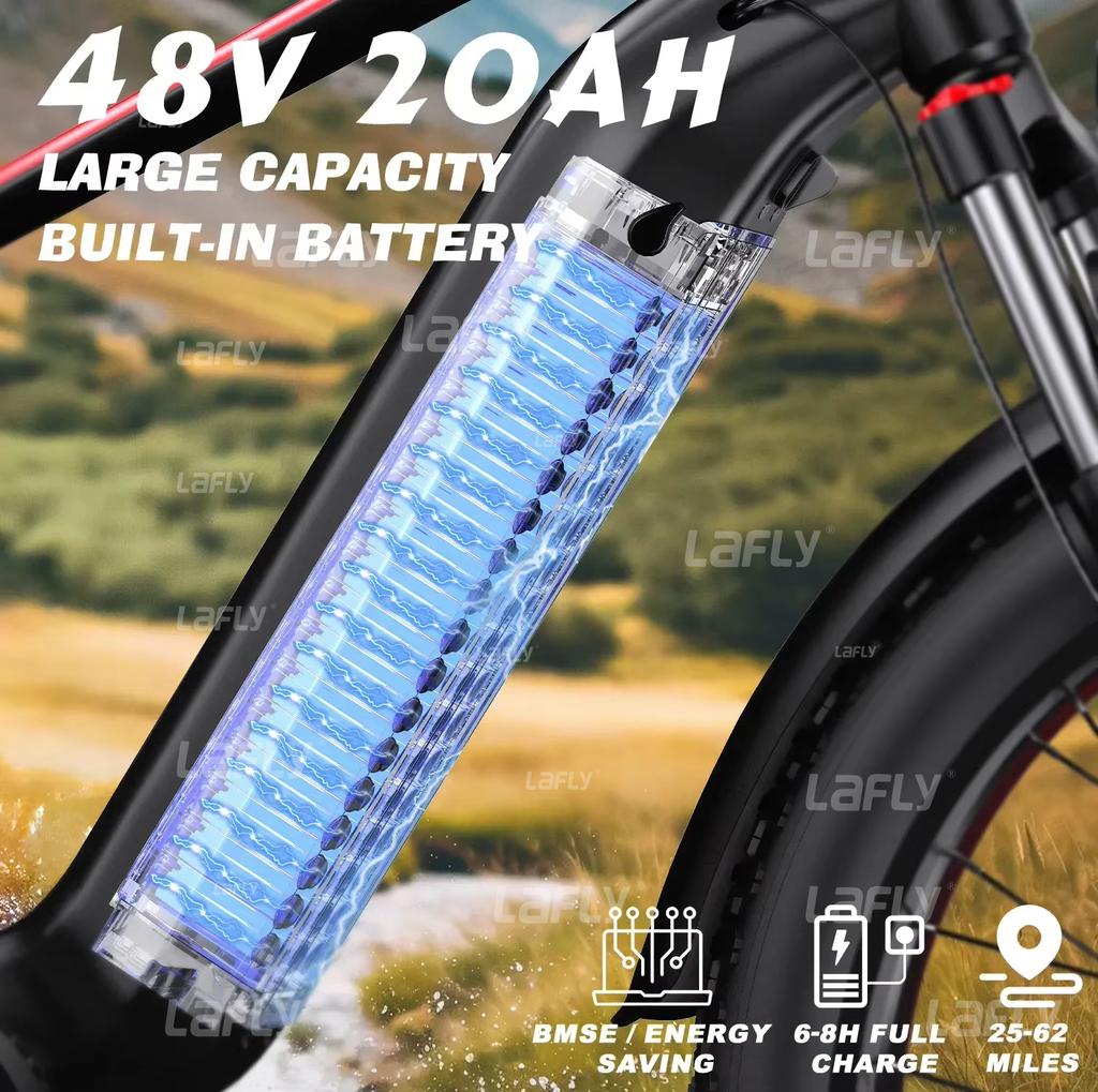 DUOTTS F26 Electric Bike 1500W Dual Motor 48V 20AH 26 "Fat Tire E-BIKE Adult E-Mountain MTB, Full Suspension, Hydraulic Brake