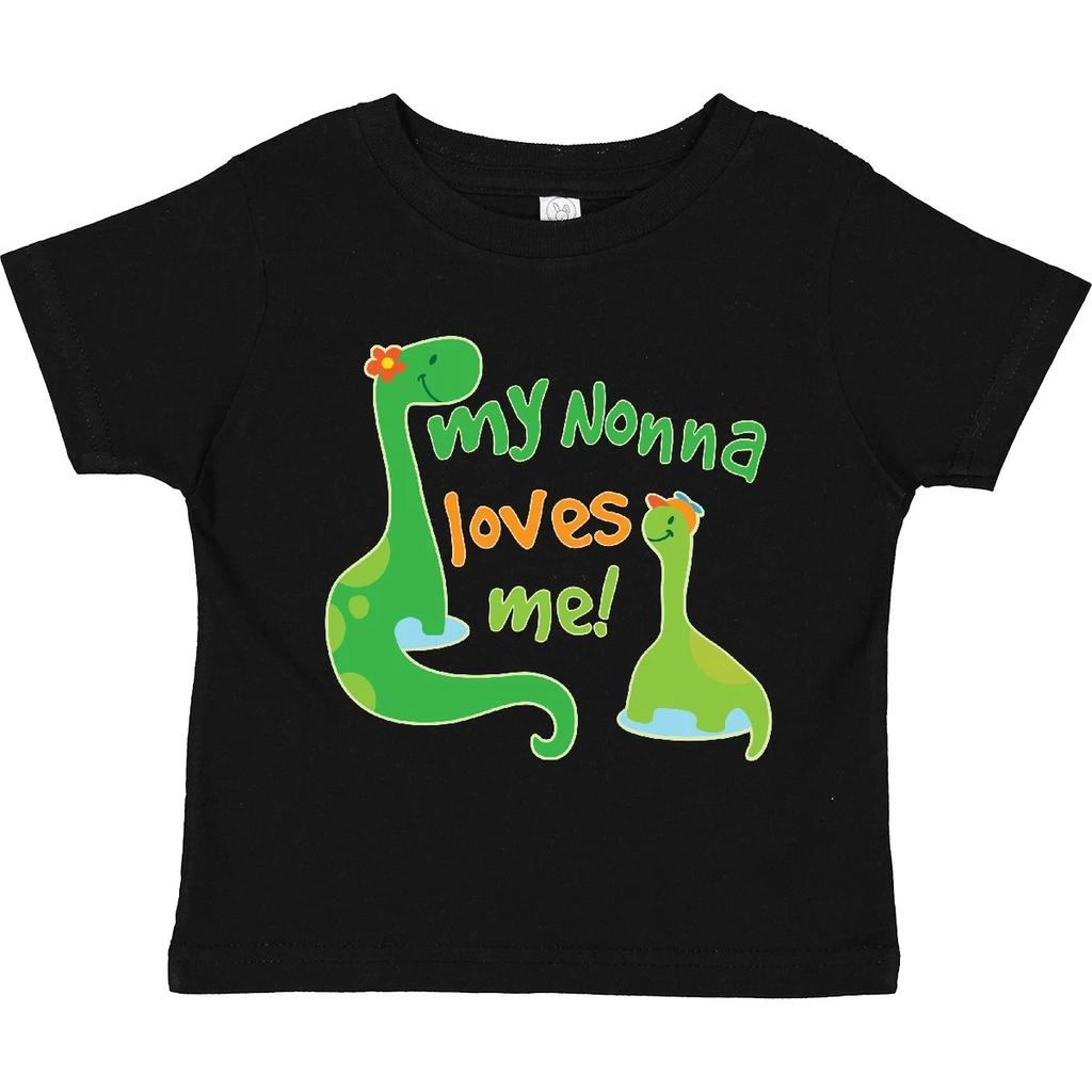 Inktastic My Nonna Loves Me Grandson Toddler kids boys T-Shirt Cute Boys Green Clothes Kid