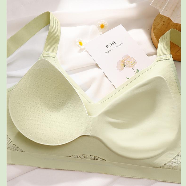 Non Marking Sports Bra for Women Thin Design Anti Sagging Double Breasted No Steel Rims Plus Size Bra