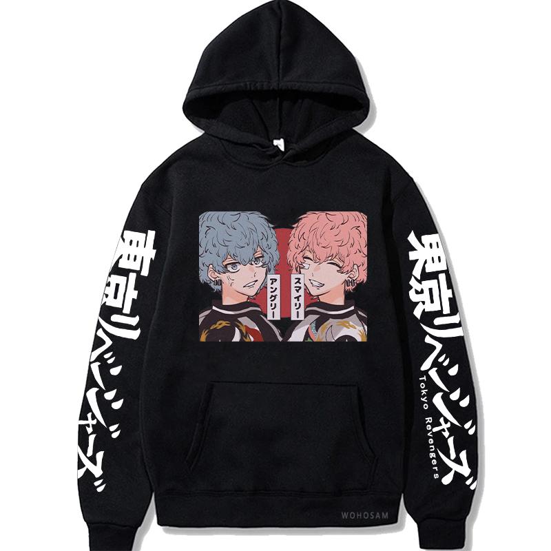 Anime Tokyo Revengers Nahoya Kawata Souya Kawata Kawaii Printed Hoodies Casual Men Women Winter Long Sleeve Sweatshirts