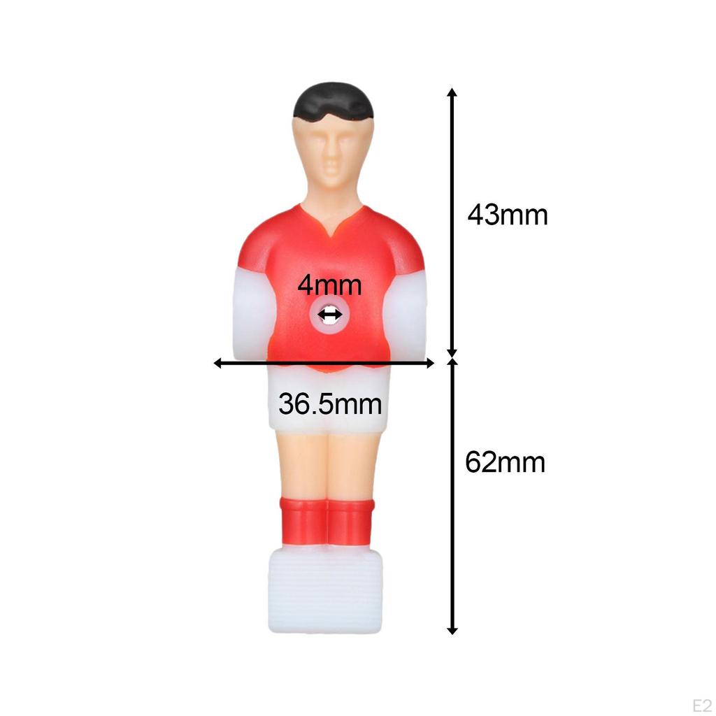 3 Pieces Soccer Table Mens Player Figures,Soccer Foosball Accessories