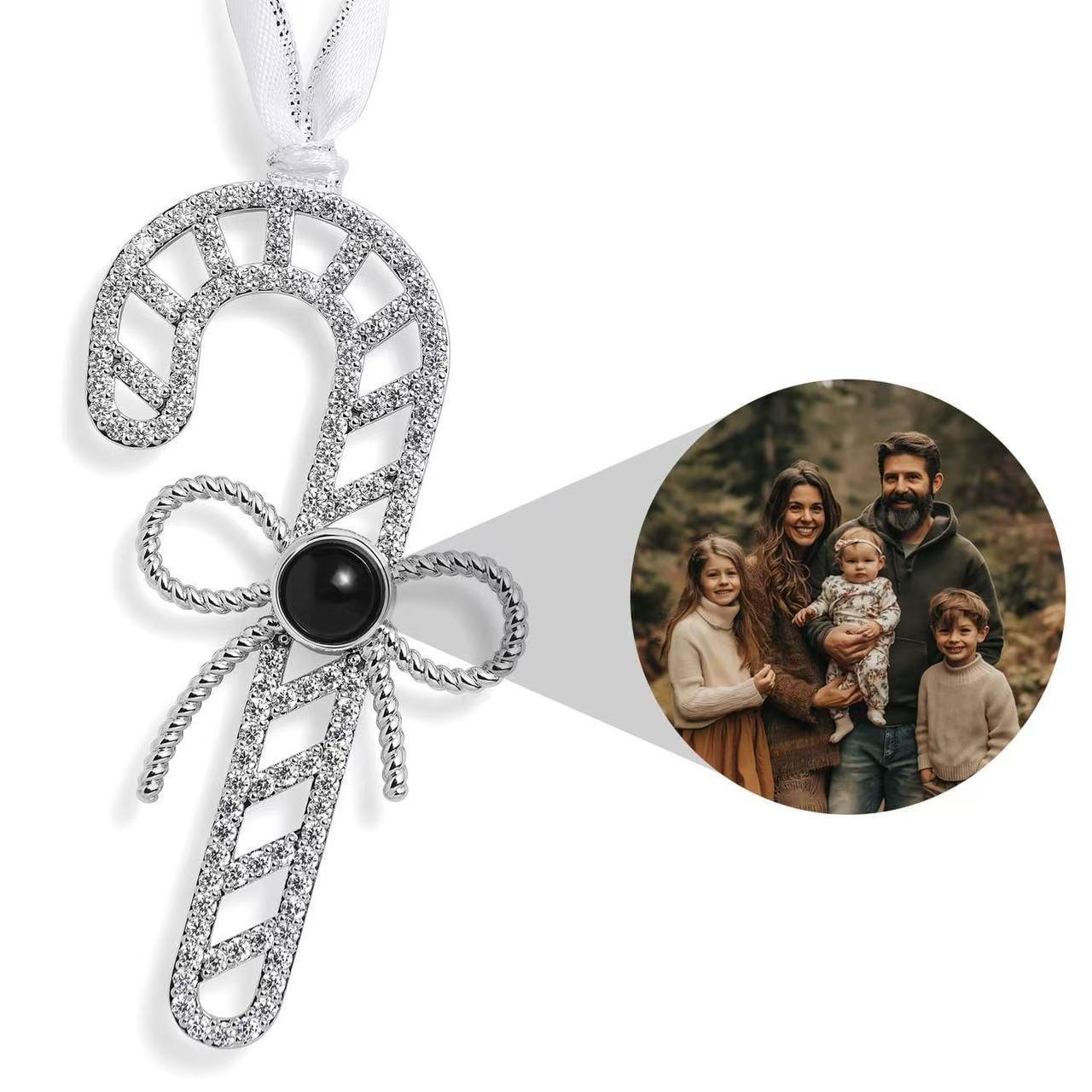 Custom Snowflake Projection Necklace with Thanksgiving and Christmas Tree Pendants