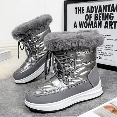 Moda 2024 Zimowe Buty Damskie Ciepłe Śniegowce dla Kobiet Plus Plusz Wodoodporne Buty Damskie Antypoślizgowa Konstrukcja Botki Bota Feminina