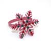 4pcs/lot Christmas Snowflake Napkin Ring Diamond Napkin Buckle Alloy Napkin Ring Cloth Ring