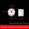 1Pcs N20 Geared Motor Micro, Motor 0.5 Modular Rack Guide 12-Tooth 15-Tooth 3Mmd Hole Gear Set