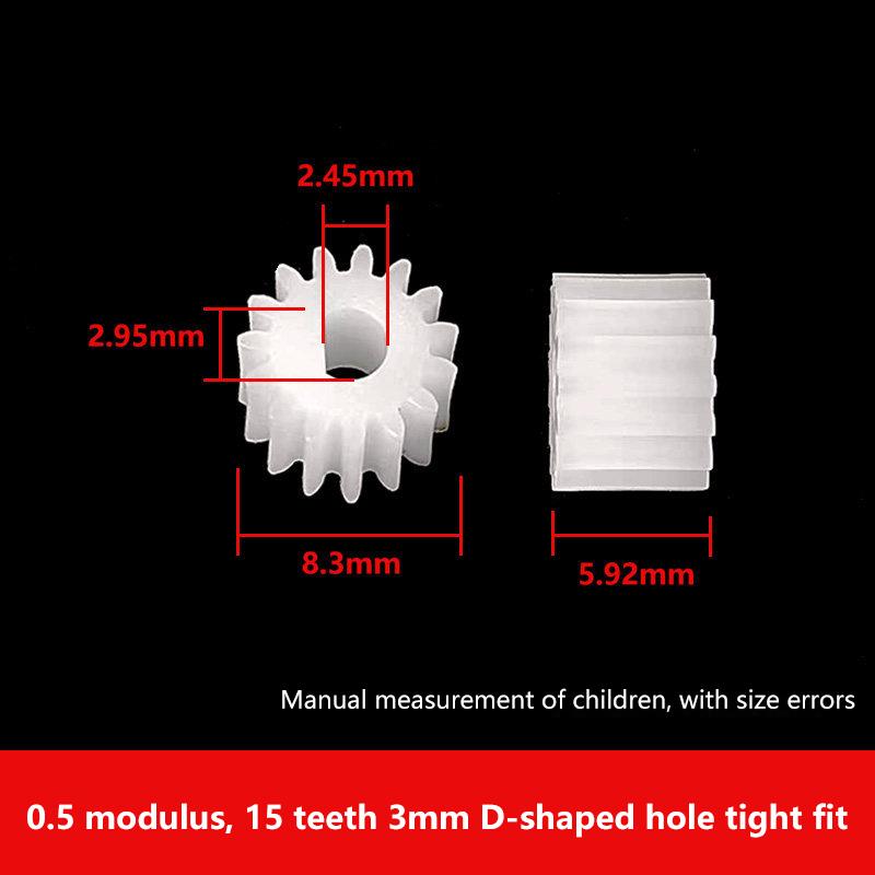 1Pcs N20 Geared Motor Micro, Motor 0.5 Modular Rack Guide 12-Tooth 15-Tooth 3Mmd Hole Gear Set