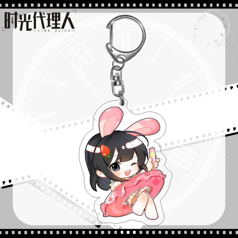 6CM Anime Link Click Shiguang Daili Ren Cosplay Schlüsselanhänger Cheng Xiaoshi Lu Guang Acryl Figur Anhänger Schlüsselanhänger Geschenk für Fans