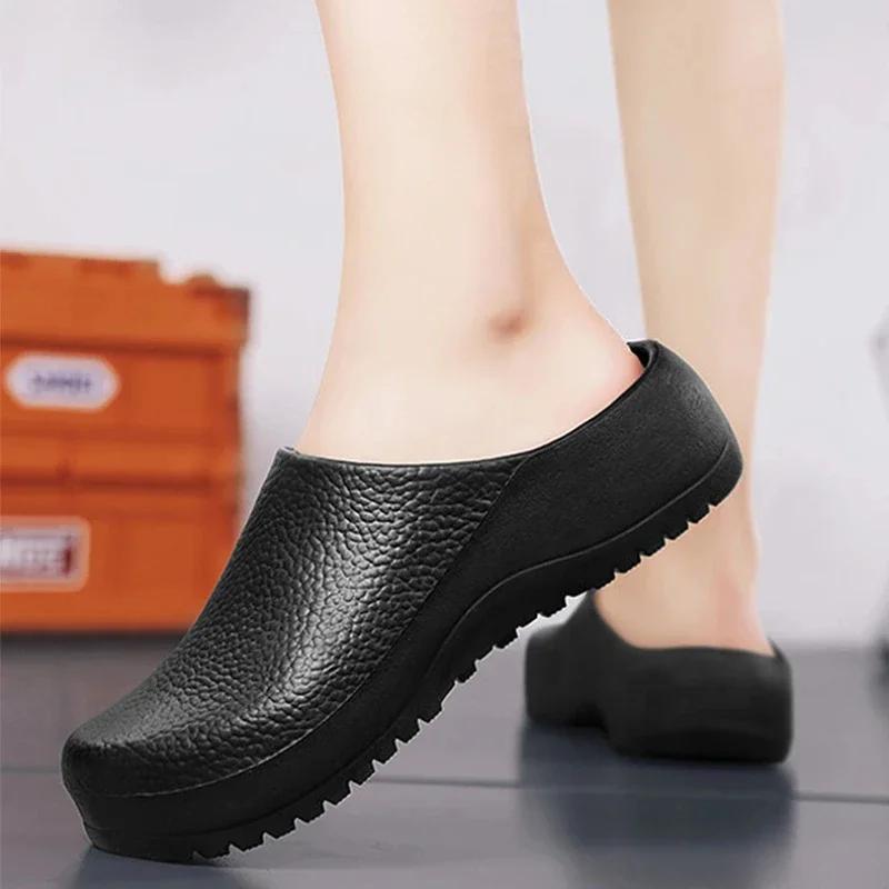Comfortable, light and waterproof Chef shoes, suitable for Hotel restaurants, Hospital kitchen safety shoes,non-slip sandals