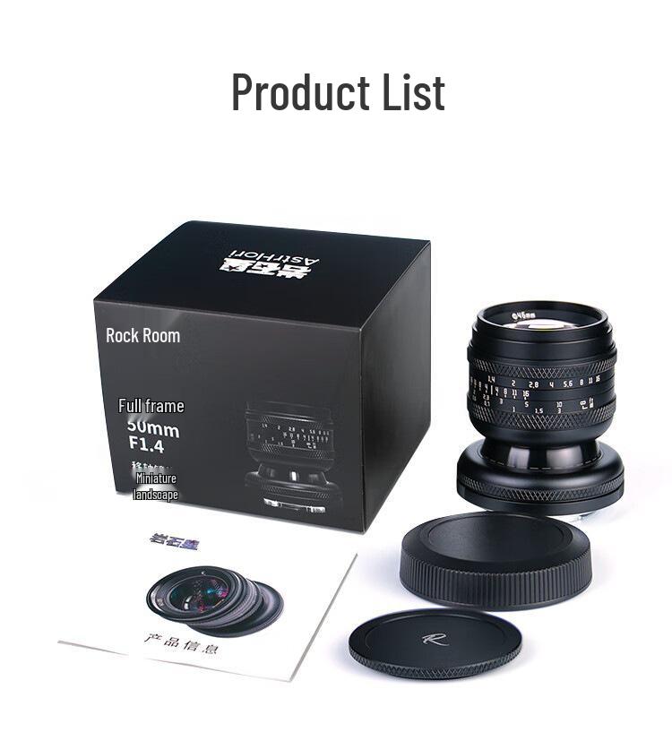 7 Rock Star 50mm F1.4 Full-Frame Tilt-Shift Portrait Lens with Large Aperture for Bokeh Effects